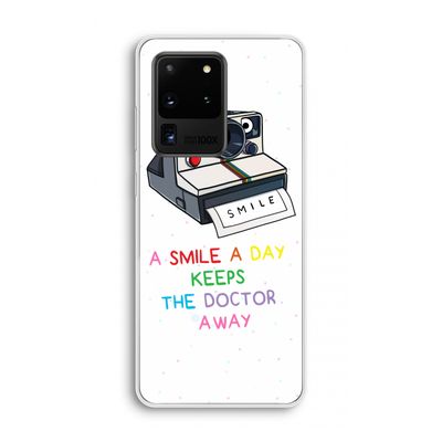 Smile: Samsung Galaxy S20 Ultra Transparant Hoesje