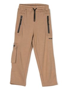 BOSS Kidswear pantalon de jogging à logo piqué embossé - Tons neutres