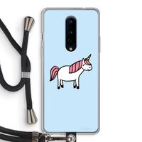 Eenhoorn: OnePlus 8 Transparant Hoesje met koord
