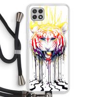 Fading: Samsung Galaxy A22 4G Transparant Hoesje met koord