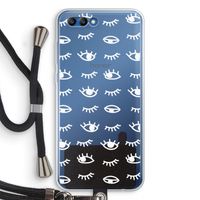 Eye pattern #3: Honor 10 Transparant Hoesje met koord Eye pattern #3: Honor 10 Transparant Hoesje met koord