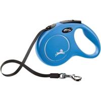 KERBL Flexi touwriem Classic M - Lengte: 5 m - Max gewicht: 25 kg - Blauw - Honden
