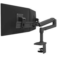 Ergotron LX Dual Arm Direct Desk Mount Monitor-tafelbeugel Aantal monteerbare displays: 2 Display(s) 38,1 cm (15) - 63,5 cm (25) Zwart In hoogte verstelbaar,