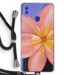 Pink Ellila Flower: Honor Note 10 Transparant Hoesje met koord