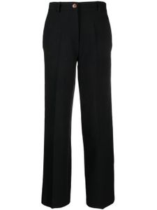 Alysi pantalon droit à plis marqués - Noir