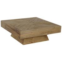 Hoofdtafel Home ESPRIT Bruin Dennenhout 100 x 100 x 36 cm