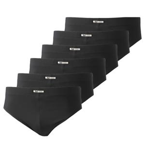 Set Look Heren slip microfiber zwart  6-pack