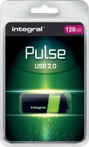 Integral 128GB USB2.0 DRIVE PULSE GREEN USB flash drive USB Type-A 2.0 Groen