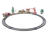 LED kersttrein op batterij track:283 cm assortie - Lumineo - thumbnail