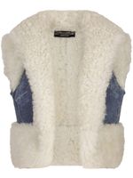 Dolce & Gabbana gilet crop en jean - Bleu Dolce & Gabbana gilet crop en jean - Bleu