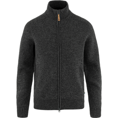 Fjallraven Övik Zip Cardigan Knit Vest Heren Dark Grey XL