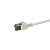 LogiLink CQ9062S RJ45 Netwerkkabel, patchkabel CAT 6A U/FTP 3.00 m Grijs Extreem dun, Vlambestendig, Flexibel, Folie afscherming, Halogeenvrij, Snagless, - thumbnail