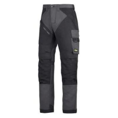 Snickers Workwear 6303 Ruffwork werkbroek - staalgrijs/zwart - maat 52