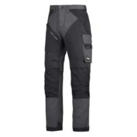 Snickers Workwear 6303 Ruffwork werkbroek - staalgrijs/zwart - maat 52