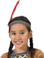 Indianenhaarband met veer
