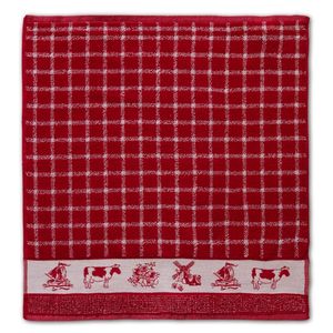 DDDDD keukendoek 60x55 cm dutchie red