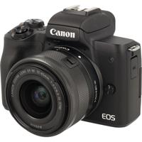 Canon EOS M50 mark II zwart + 15-45mm F/3.5-6.3 IS STM occasion