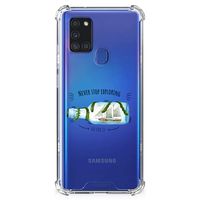 Samsung Galaxy A21s Stevig Bumper Hoesje Boho Bottle