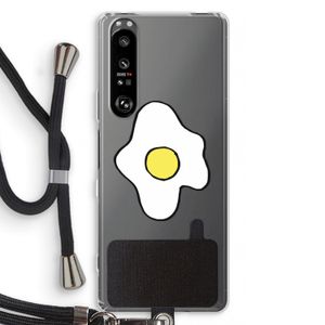 Spiegelei: Sony Xperia 1 III Transparant Hoesje met koord
