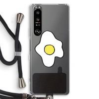 Spiegelei: Sony Xperia 1 III Transparant Hoesje met koord