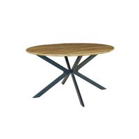 Eettafel rond Ronsi bruin 140cm ronde tafel - thumbnail