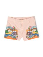 Stella McCartney Kids short Love To Dream imprimé - Rose - thumbnail