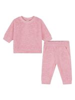 Marc Jacobs Kids pantalon à logo en jacquard - Rose