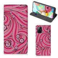 Samsung Galaxy A71 | Bookcase | Swirl Pink