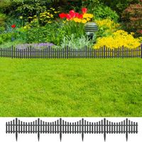 VidaXL Gazonranden 17 st 10 m pp antracietkleurig