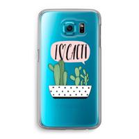 I love cacti: Samsung Galaxy S6 Transparant Hoesje - thumbnail