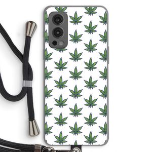 Weed: OnePlus Nord 2 5G Transparant Hoesje met koord