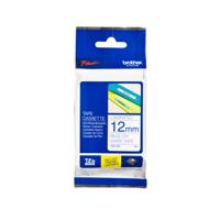 Brother Blue on White Gloss Laminated Tape, 12mm labelprinter-tape TZ