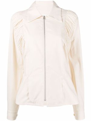 Maison Margiela chemise à fronces - Tons neutres