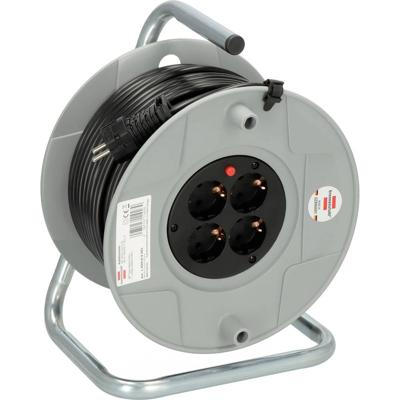 Brennenstuhl 1099160001 Kabelhaspel 50.00 m Zwart Randaarde stekker