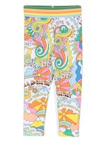 Stella McCartney Kids legging à imprimé graphique - Jaune