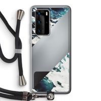 Golven: Huawei P40 Pro Transparant Hoesje met koord