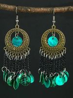 Boho Zoom Schelp oorbellen - thumbnail