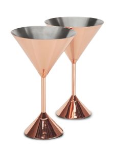 Tom Dixon lot de deux verres à martini Plum - Métallisé