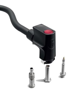 Pieper Universele pompkop around voor dv/av/sv - zwart