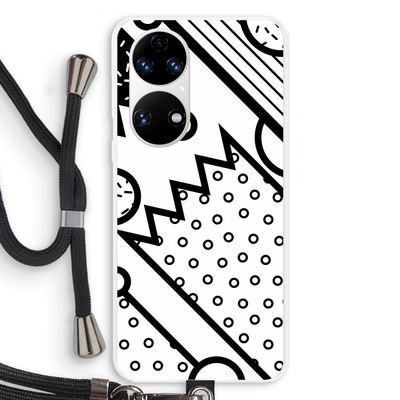 Pop Art #4: Huawei P50 Transparant Hoesje met koord