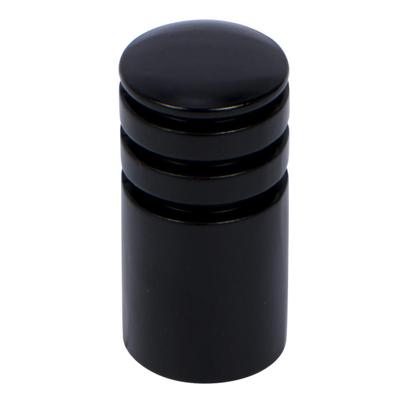Leen Bakker - 2 Knoppen Cylinder Ø16mm - Metaal - Zwart