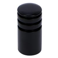 Leen Bakker - 2 Knoppen Cylinder Ø16mm - Metaal - Zwart