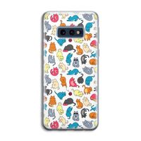 Kleurrijke katten: Samsung Galaxy S10e Transparant Hoesje