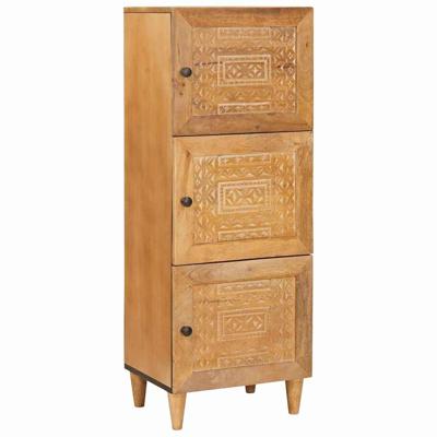Highboard Lichtbruin 40 x 33 x 110 cm massief mangohout