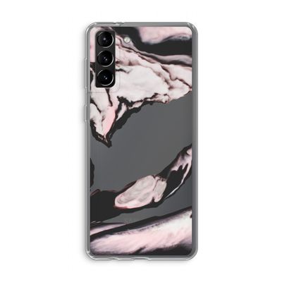 Roze stroom: Samsung Galaxy S21 Plus Transparant Hoesje