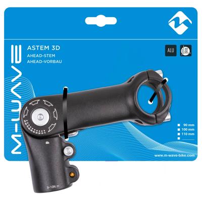 M-Wave stuurpen verstelbaar st-c2.1 110mm ahead 1 1/8" ø31.8mm zwart