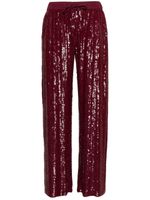 P.A.R.O.S.H. pantalon droit à sequins - Rouge - thumbnail