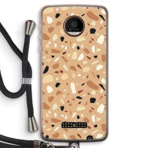 Terrazzo N°17: Motorola Moto Z Force Transparant Hoesje met koord