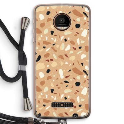 Terrazzo N°17: Motorola Moto Z Force Transparant Hoesje met koord