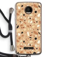 Terrazzo N°17: Motorola Moto Z Force Transparant Hoesje met koord
